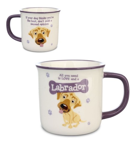Tazza regalo labrador wags - wags, and