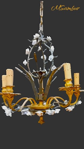 Lampadario antico bronze - lampadario,