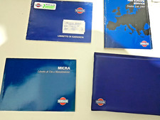 NISSAN MICRA 1998 KIT COMPLTO DI CUSTODIA LIBRETTO USO E MANUTENZIONE