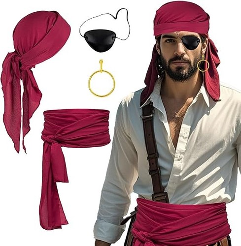Accessori costume pirata uomo - costume,