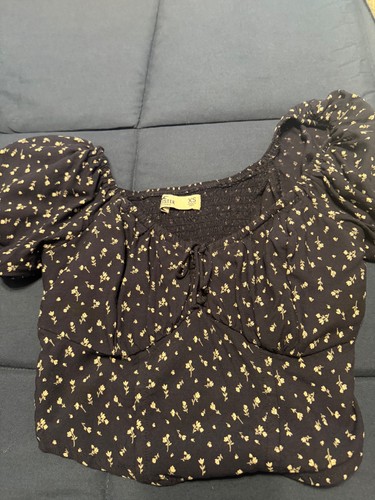 Hollister crop top blu - xs,