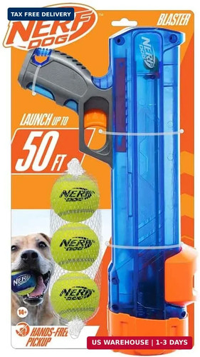 Nerf dog tennis - tennis, blaster