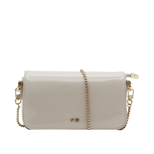 V73 borsa beige in vernice - v73,
