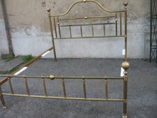 LETTO OTTONE MATRIMONIALE GROSSO SPESSORE PESANTE E COMPLETO - 1960 ZONA EMILIA