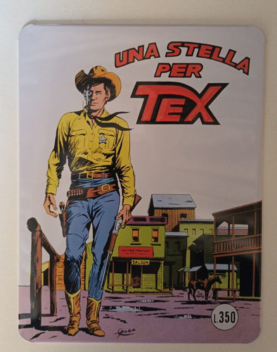Targa metallo tex una - di,