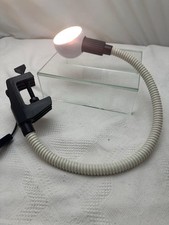 lampada da tavolo vintage anni 70,Snake, bianca , con morsetto.