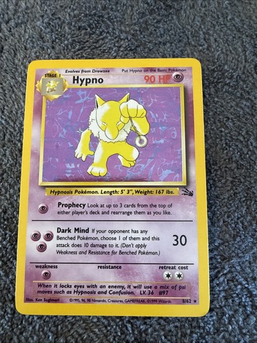 Hypno fossil holo - 8/62,