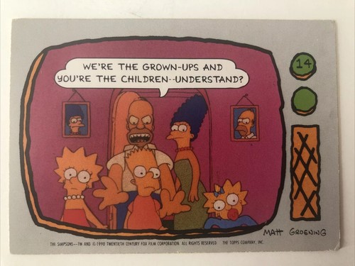 The simpsons topps - the,