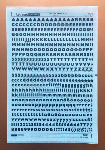 Letraset 3054 transfer - 3054,