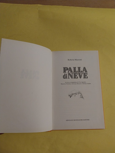 Palla neve roberta mazzoni - palla, di