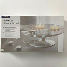 Decorazione set di candele, porta lumini galleggianti, e sassolini candidi nuovo