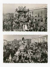 2 Cartoline Carnevale Nizza Carri Cartolina Francia