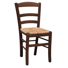 Sedia in legno paesana noce