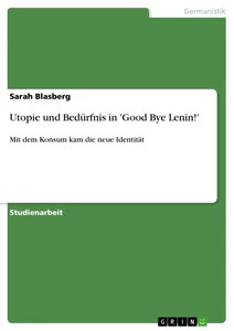 Utopie und bedürfnis - bedürfnis, 'good