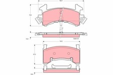 TRW GDB1272 Kit pastiglie