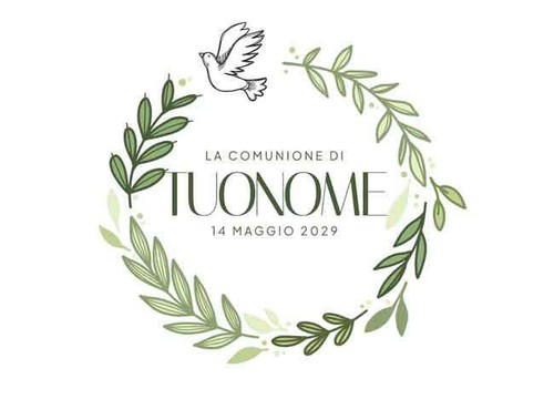 Cialda prima comunione - prima, cresima