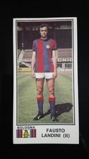 FIGURINA CALCIATORI PANINI 74/75 BOLOGNA LANDINI N°55 NUOVA CON VELINA
