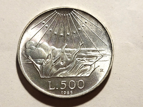 500 lire argento dante - 500,