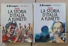 LA STORIA D'ITALIA A FUMETTI - Il Messaggero & Enzo Biagi - Due volumi Manara