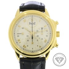 Valore 20.000,- Piaget Governatore Chrono Bracciale Orologio Oro 750 34mm Carica Manuale xxyy