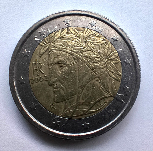 Moneta euro italia - moneta,