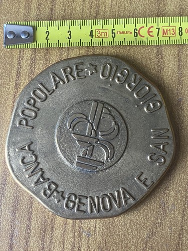Medaglia banca popolare genova - medaglia,