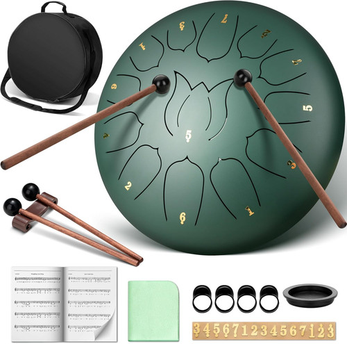Steel tongue drum handpan - drum, handpan:
