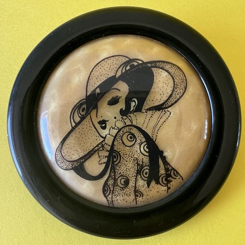 Broche ronde lea stein - ronde, vintage