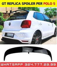 Spoiler "GT Design" per POLO 5 MK5 V [2009-2017] Alettone Tetto Nero Lucido