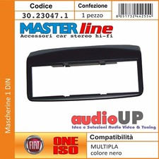 MASCHERINA AUTORADIO 1 DIN FIAT MULTIPLA ADATTATORE RADIO UN DIN COLORE NERO