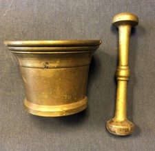 Antique Bronze Mortar With