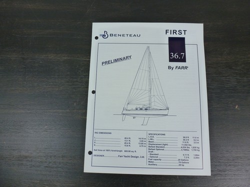 Brochure barca vela beneteau - brochure,