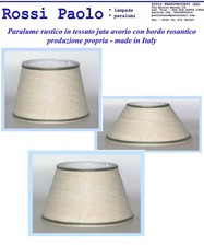 Paralume in tessuto Juta