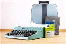 OLIVETTI LETTERA 32 - MACCHINA DA SCRIVERE 35 - TYPEWRITER CUSTODIA NASTRO NUOVO
