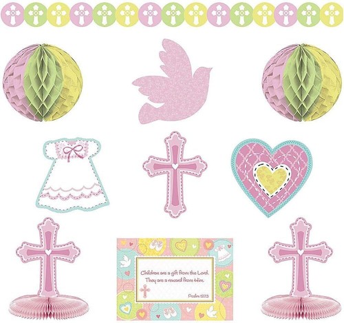 Amscan dolce battesimo rosa - amscan,