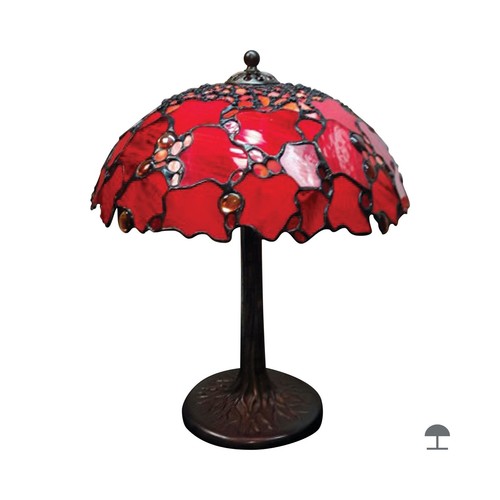 Foglie rosse stile tiffany - foglie,