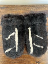 Guanti vera pelliccia skunk - in,