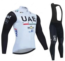Tuta da Ciclismo Invernale UAE Completo Da Ciclista Bici MTB XS - 5XL