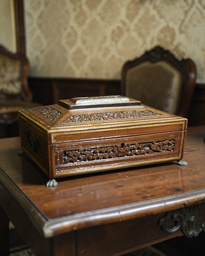 Scatola legno intagliato - scatola,