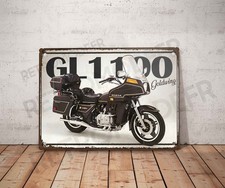 Plaque métal vintage honda - métal, gl