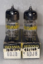 Pair sylvania 6dj8 - sylvania, ecc88