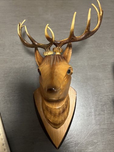 Testa cervo legno - cervo,