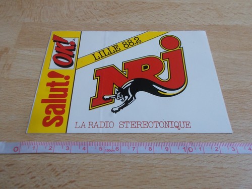 Adesivo radio nrj - nrj, lille