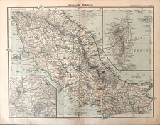 Carta geografica antica ITALIA