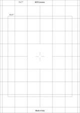 5x7 " GROUND GLASS FOCUSING SCREEN WITH GRID Linhof Sinar Wista Shen Hao Toyo ok