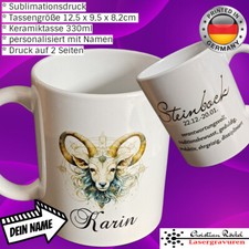Tazza con nome segno zodiacale
