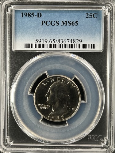 1985 25c washington - 1985-d,