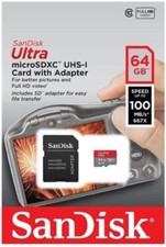 Scheda di memoria Sandisk ULTRA Micro SD 32 GB 64 GB 128 GB scheda di memoria + adattatore