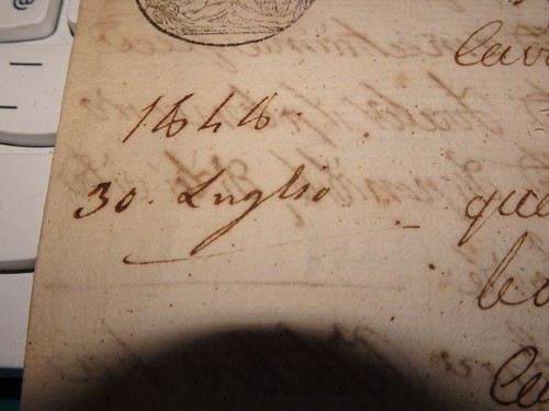 Antico documento 1848 - 1848, carta