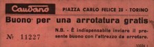 CAUDANO - BUONO PER UNA
